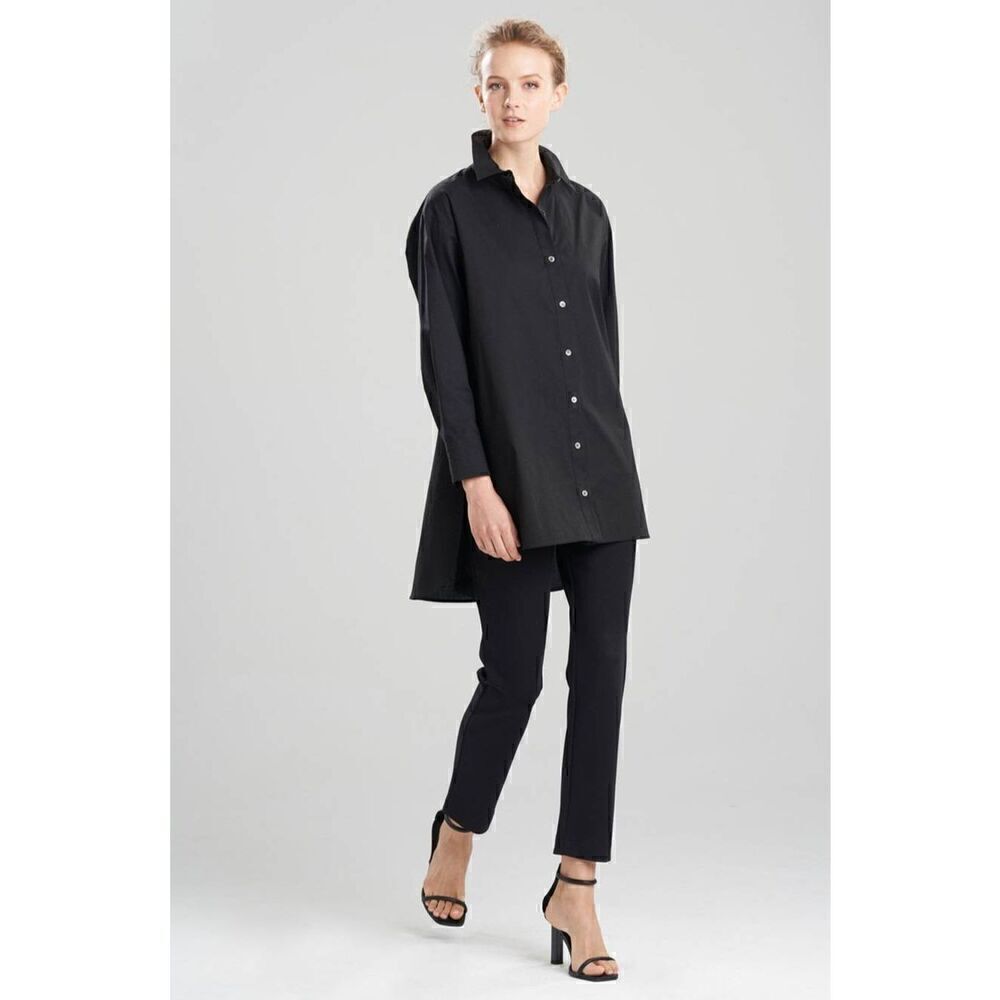 NATORI‎ COTTON POPLIN OVERSIZED BUTTON DOWN SHIRT sz XL